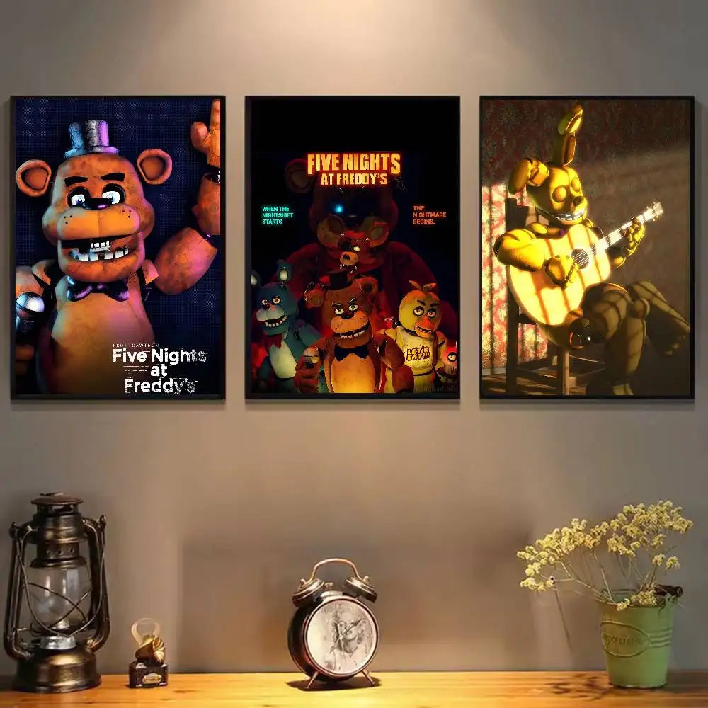 FNAF Five Nights at Freddy's Ultimate Group Poster | Waterproof Wall Art Poster Peaceful Pleasures Health and Wellness