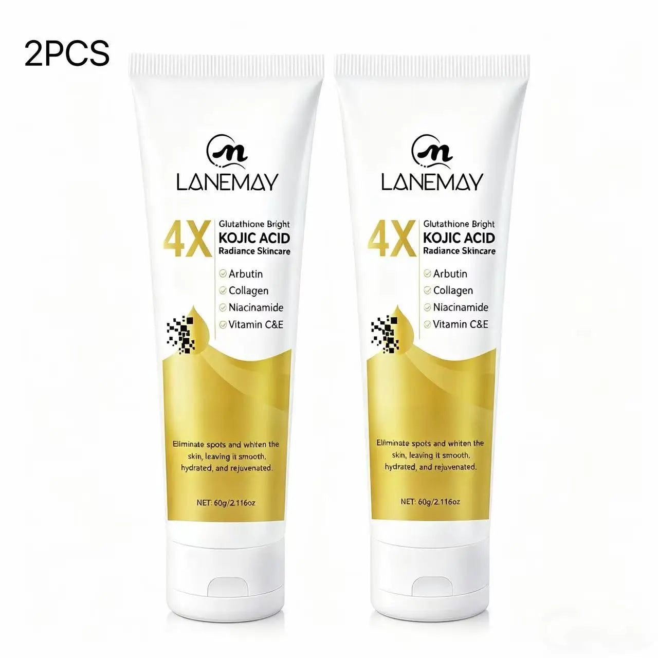 2-Pack Glutathione & Kojic Acid Brightening Cream 60g