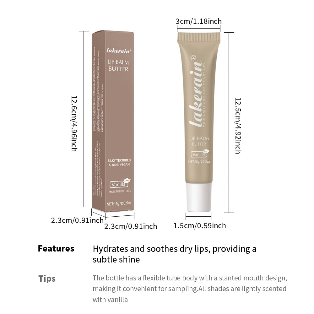 3pcs/Kit Butter Moisturizing Lip Gloss Oil Jelly Lipgloss Liquid Lipstick Lip Tint Brown Sugar Crystal Lip Balm Peaceful Pleasures Health and Wellness