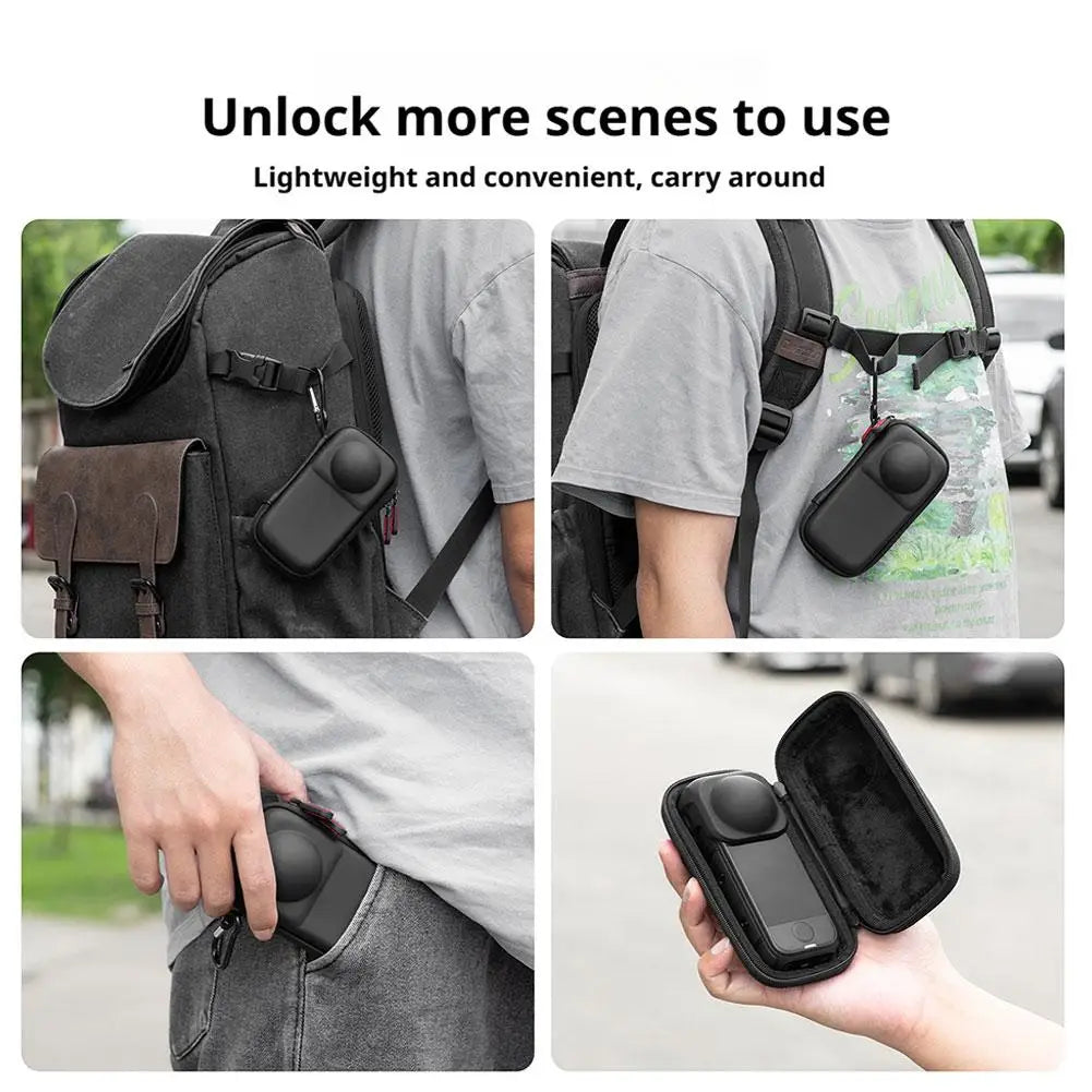For Insta360 X4 AIR Storage Bag Portable Box Anti-drop Panoramic Action Camera Full Coverage Protection Single Bag Accessories Peaceful Pleasures Health and Wellness