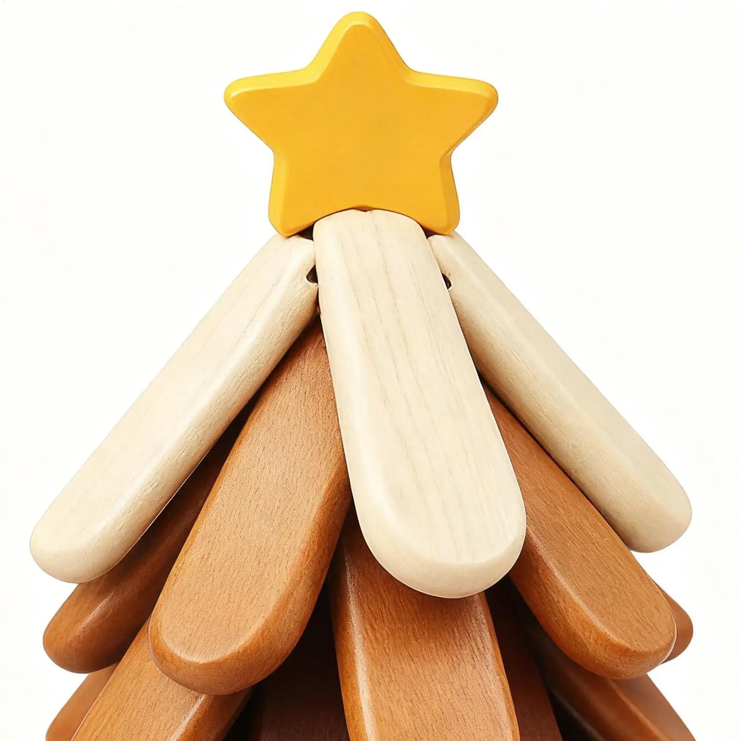 Wooden Tree Trivet Set | 4-Piece Foldable Non-Slip Hot Pot Holders Wooden Trivet Set Peaceful Pleasures Health and Wellness
