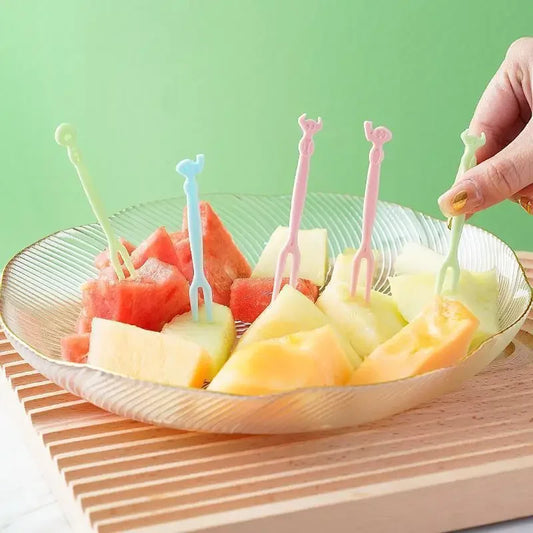 Mini Plastic Fruit Forks – Bento Box & Party Food Picks Set Food Picks & Forks Peaceful Pleasures Health and Wellness