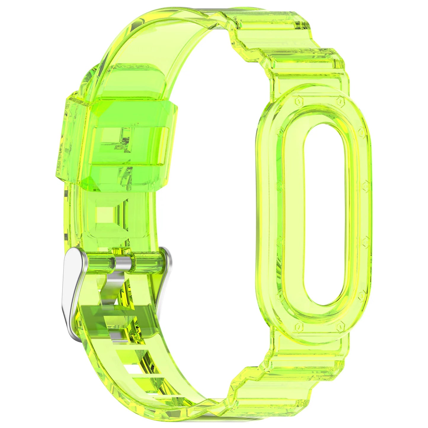TPU Transparent Watch Band for Google Fitbit Air Fitness Tracker Sweatproof Waterproof for Men Women Health Activity Tracker Peaceful Pleasures Health and Wellness YELLOW