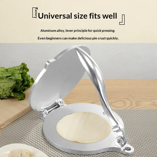 Kitchen Aluminum Alloy Hand-operated Mexican Tortilla Press Dough Press Manual Corn Dough Shaping Machine Pancake Press YUZI Peaceful Pleasures Health and Wellness