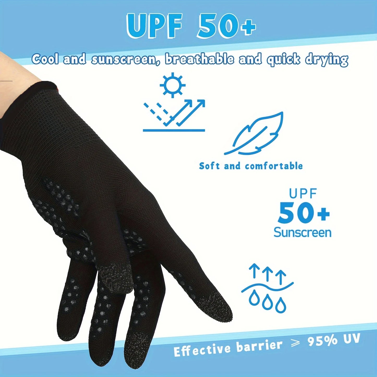 Fitness Gloves, Sports Gloves, Sunscreen Gloves, Outdoor Non-slip Cycling Gloves, Non-slip Touchscreen Gloves Peaceful Pleasures Health and Wellness