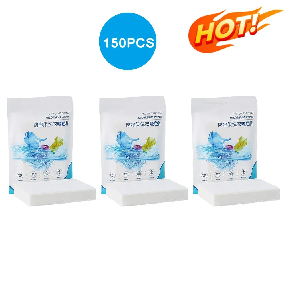 Color Catcher Sheets for Laundry – Dye Absorbing (50–200 pcs)