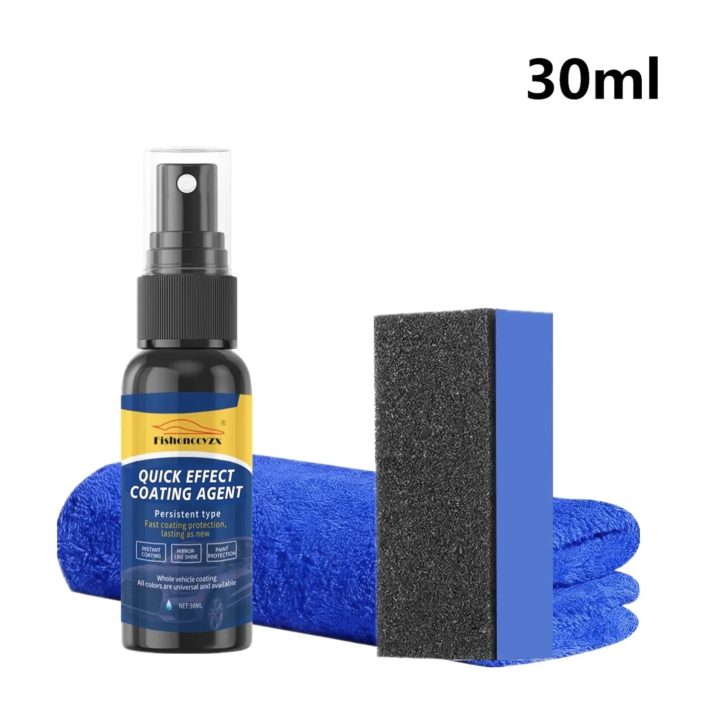 Car Coating Spray Quick Effect Coating Agent Coat Car Wax Car Scratch Wax Coating Spray Oil Film Emulsion Glass Cleaner Peaceful Pleasures Health and Wellness 30ml set