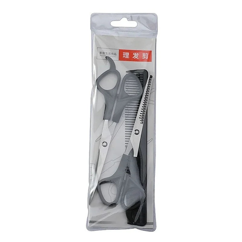 3PCS Hairdressing Scissors 6 Inch Scissors Kit Tool for Cutting Thinning Hair Comb Barber Accessories Salon Hairdressing Shears Peaceful Pleasures Health and Wellness