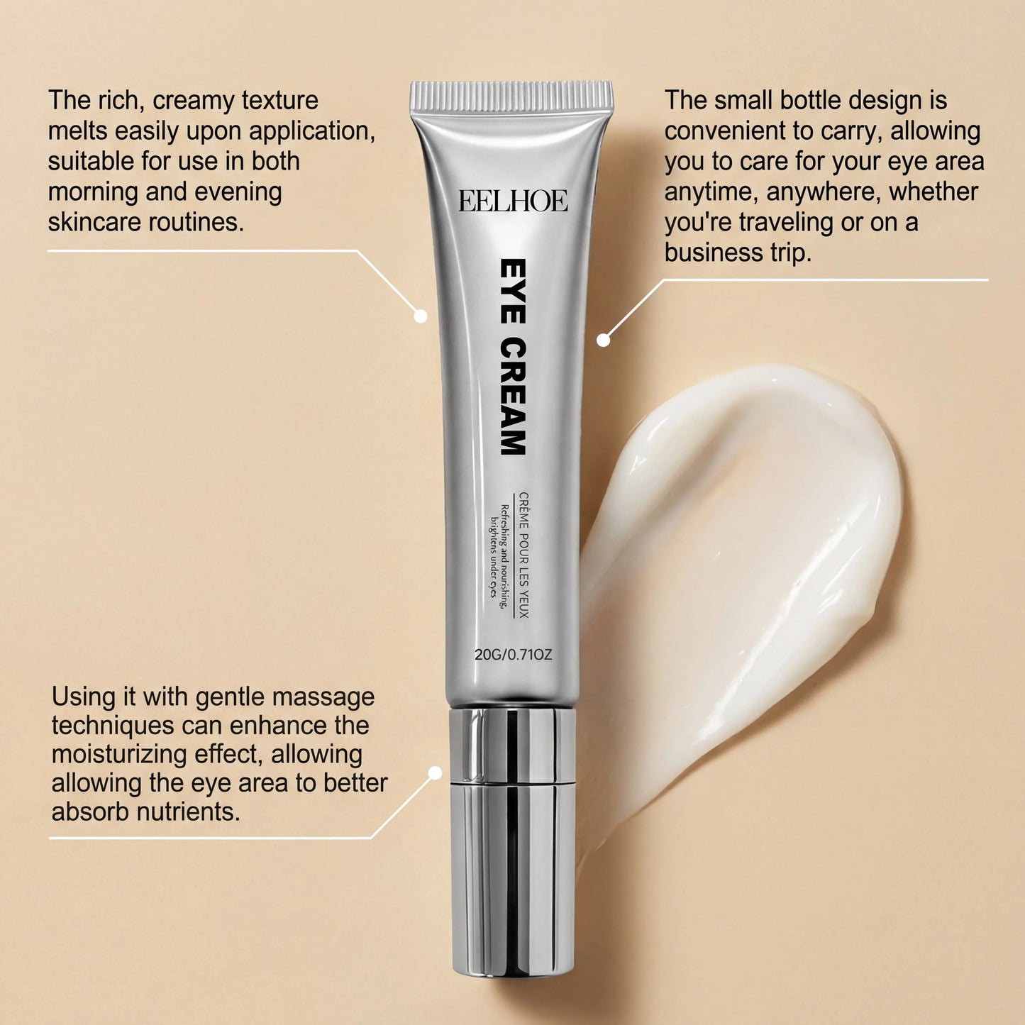 Copper Titanium Eye Cream – Moisturizing & Nourishing | 20g