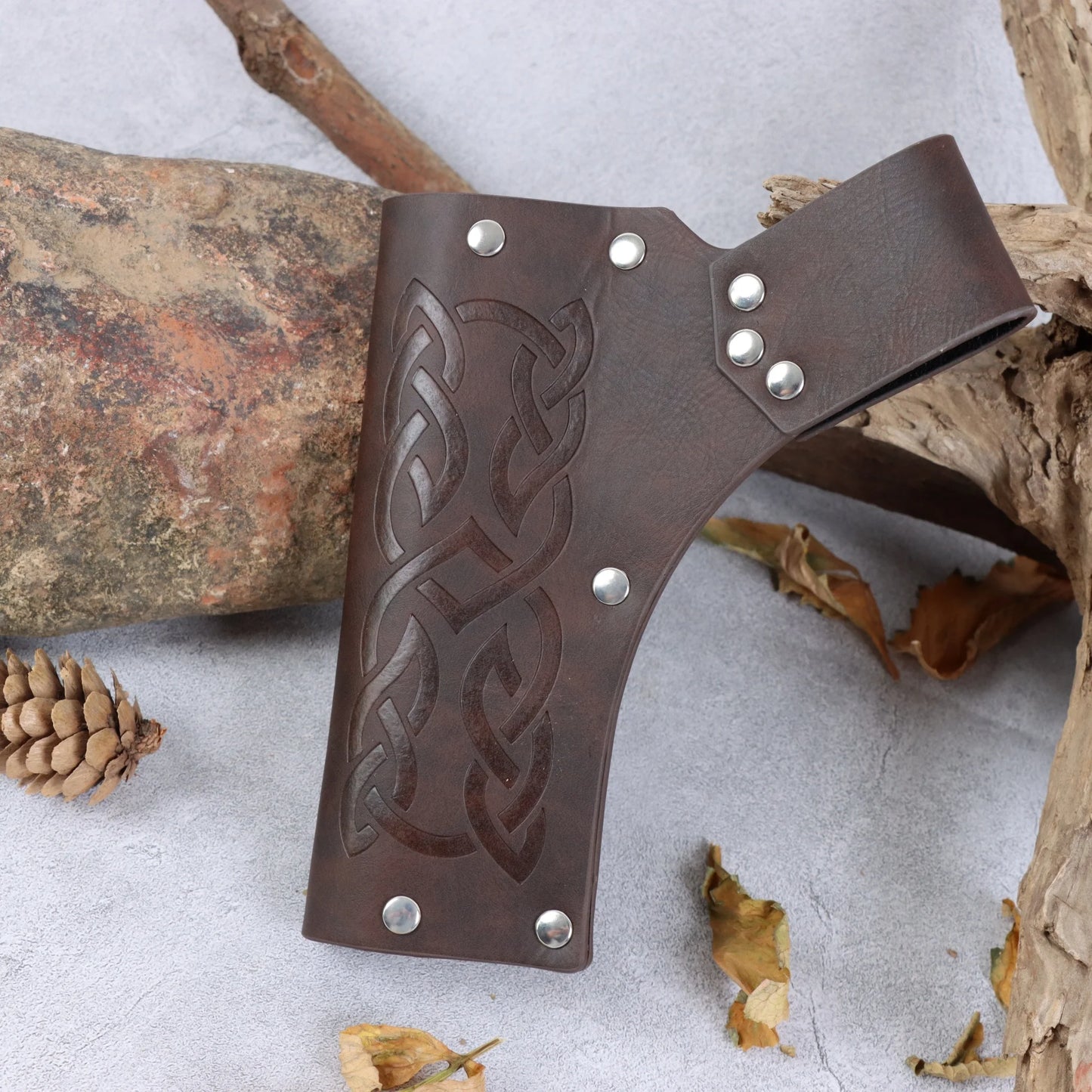 Medieval Faux Leather Viking Knight Belt Copper Coin Waist Bag