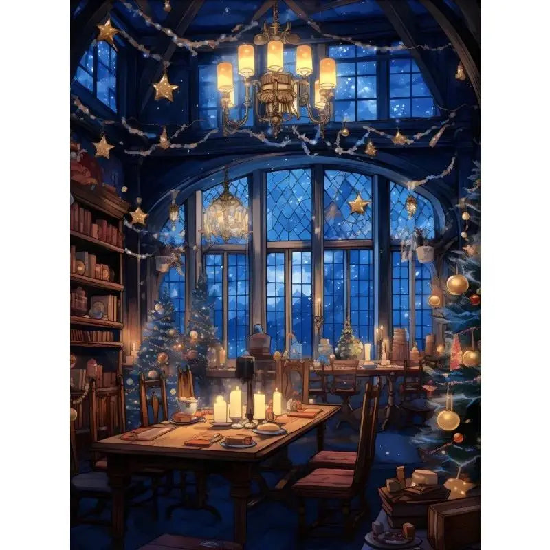 Magical Wizard Castle Canvas Wall Art | Fantasy Witchcraft Poster