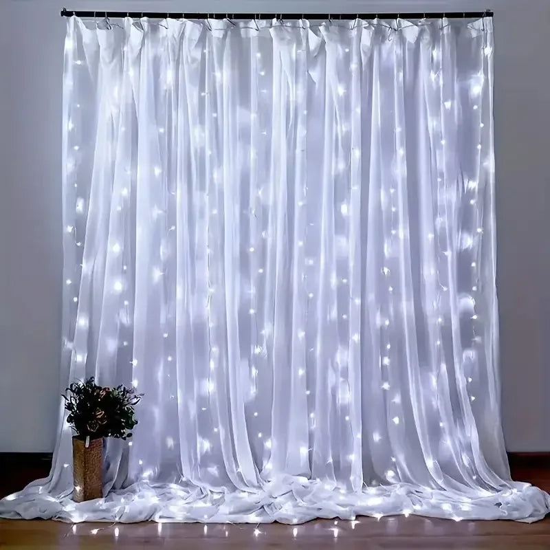 USB LED Fairy Curtain Light | Bedroom Window Holiday Decor