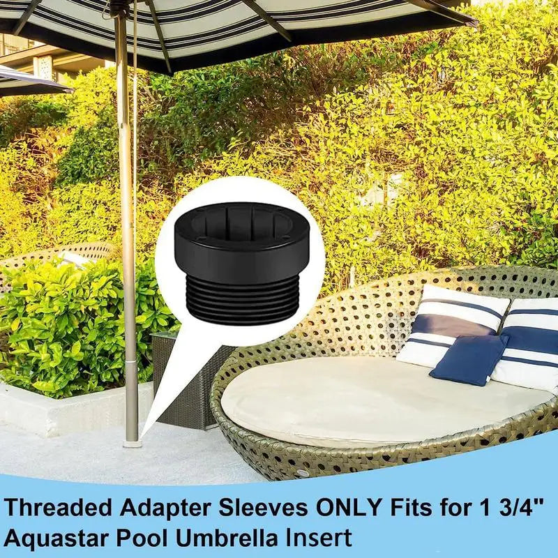 Pool Umbrella Base Sleeve Inserts – Anti-Slip Hole Plugs 4-Pack