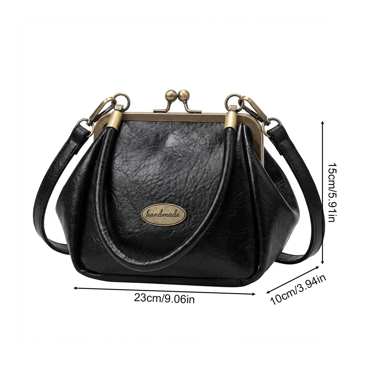 Women Mini Crossbody Bag Retro Solid Color Single Shoulder Bag Lightweight Small Purse For Daily Use Peaceful Pleasures Health and Wellness