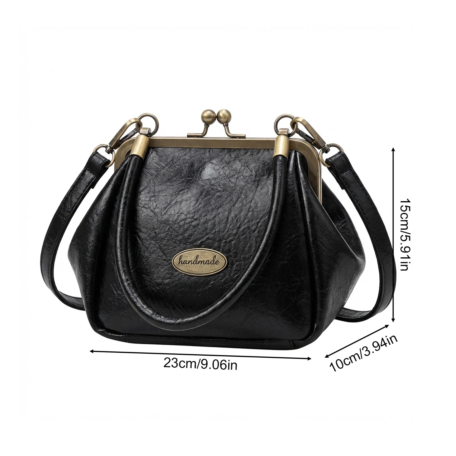 Women Mini Crossbody Bag Retro Solid Color Single Shoulder Bag Lightweight Small Purse For Daily Use Peaceful Pleasures Health and Wellness