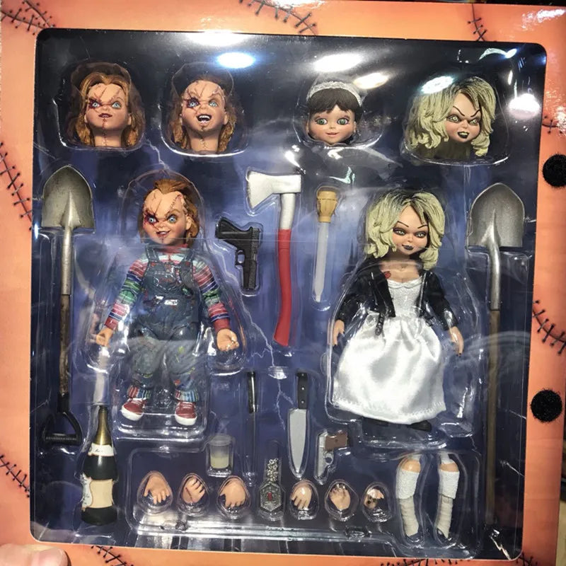 NECA Bride Chucky Tiffany Action Figure Gets Lucky Horror Toys