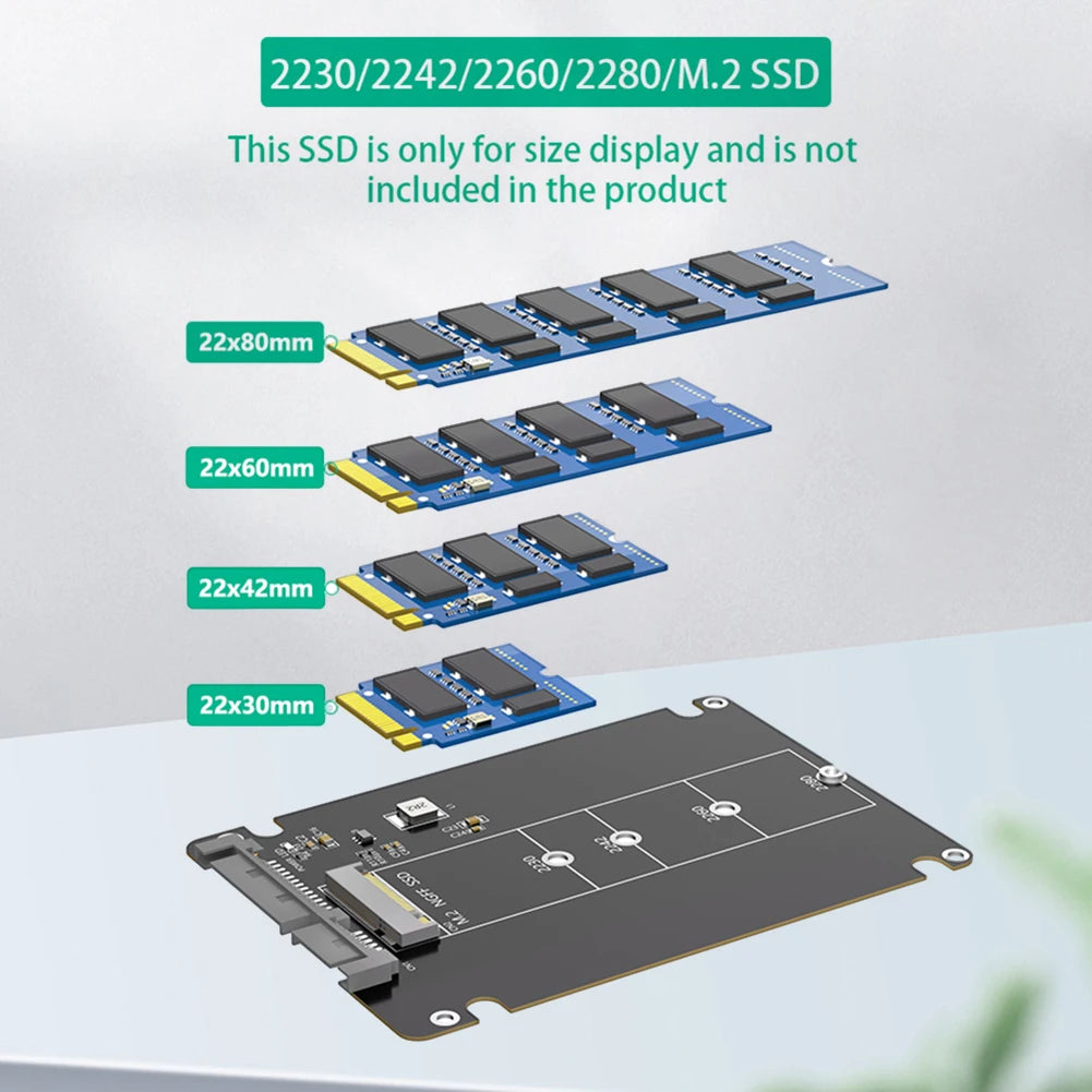 M.2 NGFF B Key To 2.5inch SATA SSD Enclosure M.2 SSD Case SSD External Box M.2 NGFF SSD To 2.5 Inch SATA III Adapter for Laptop Peaceful Pleasures Health and Wellness