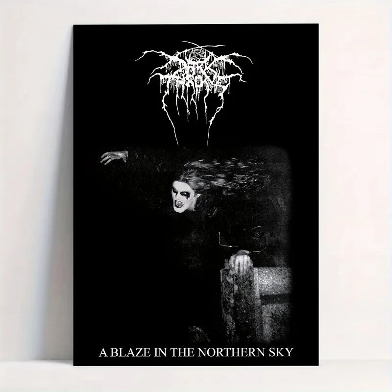 Classic D-DarkthroneS Band Poster HD Art Sticky Wall Waterproof Home Living Room Bar Office Aesthetic Decoration Peaceful Pleasures Health and Wellness