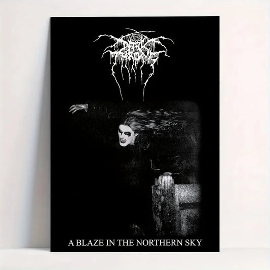 Classic D-DarkthroneS Band Poster HD Art Sticky Wall Waterproof Home Living Room Bar Office Aesthetic Decoration Peaceful Pleasures Health and Wellness