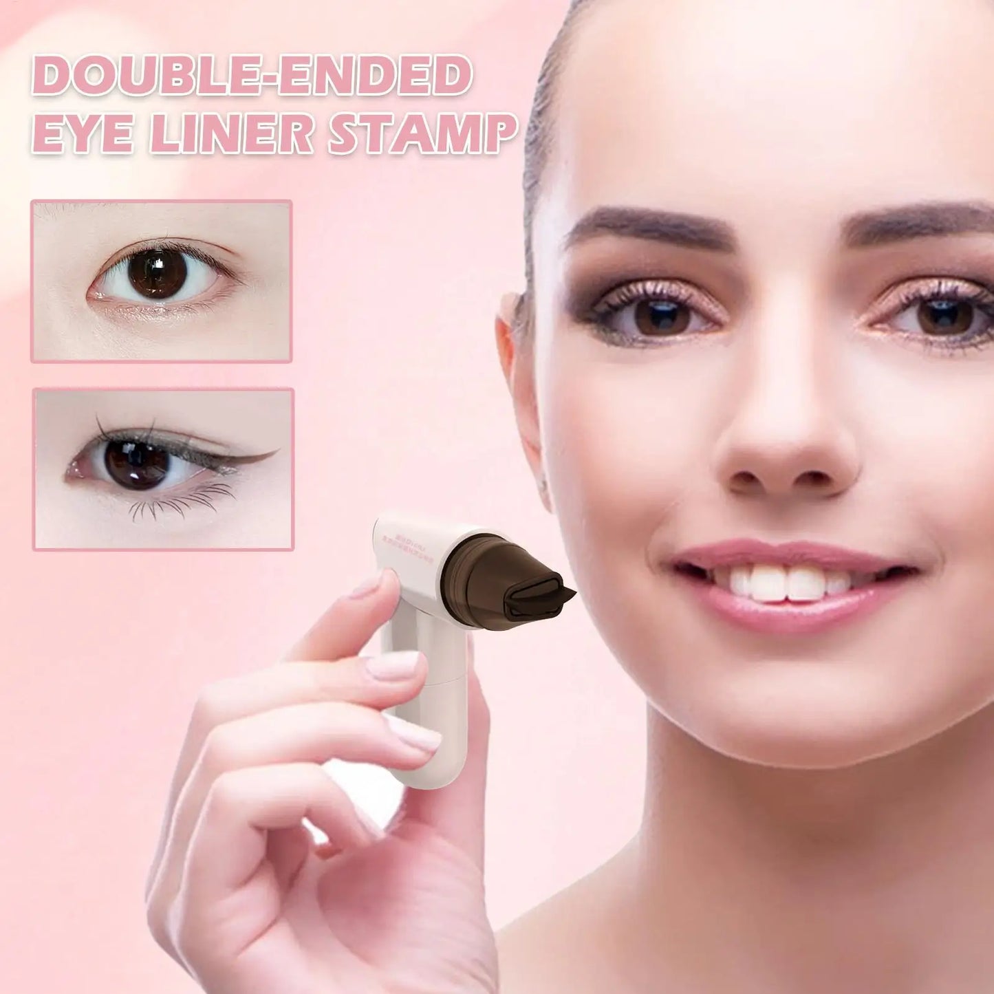 Double-Tip Winged Eyeliner Stamp – Waterproof & Quick-Dry