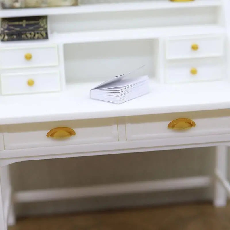 1/12 Scale Miniature Desk | Dollhouse Furniture for Display