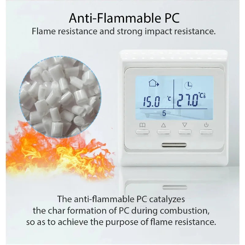 2024 New WiFi Programmable Thermostat Hot Floor 220V 16A Electric Home Floor Heating Temperature Controller APP Remote Control Peaceful Pleasures Health and Wellness