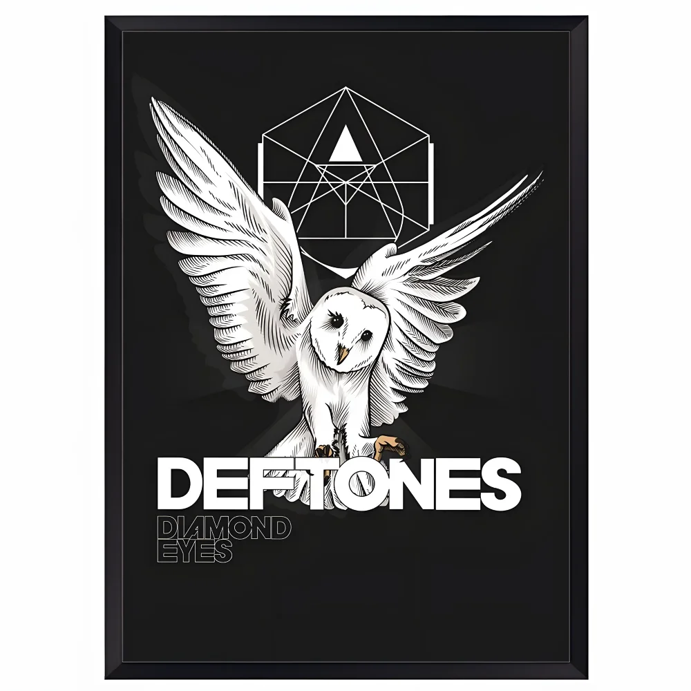 D-Deftones Band Poster HD art sticky wall waterproof home living room bar office aesthetic decoration Peaceful Pleasures Health and Wellness