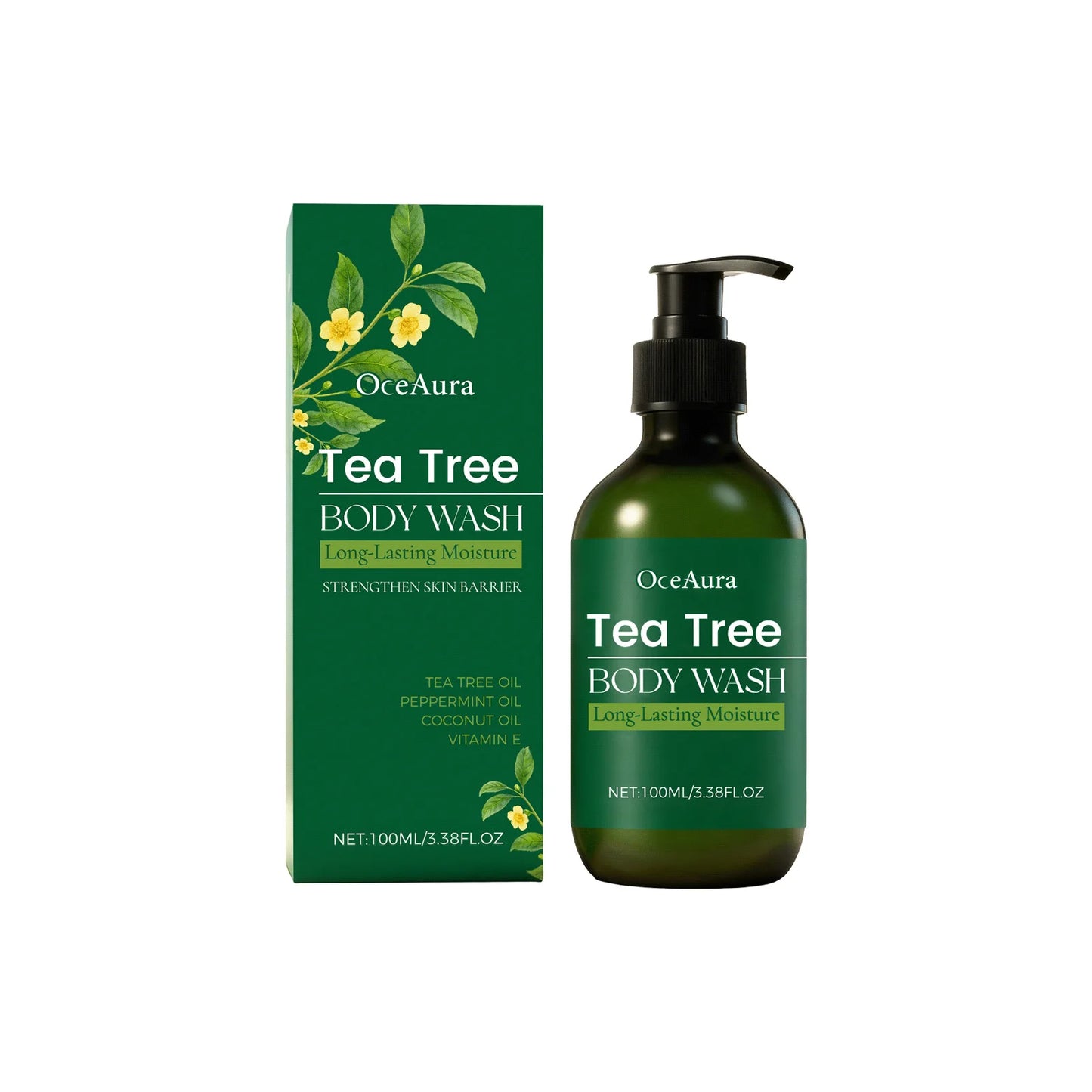 Tea Tree Refreshing Shower Gel | Oil Control Body Wash 100ml