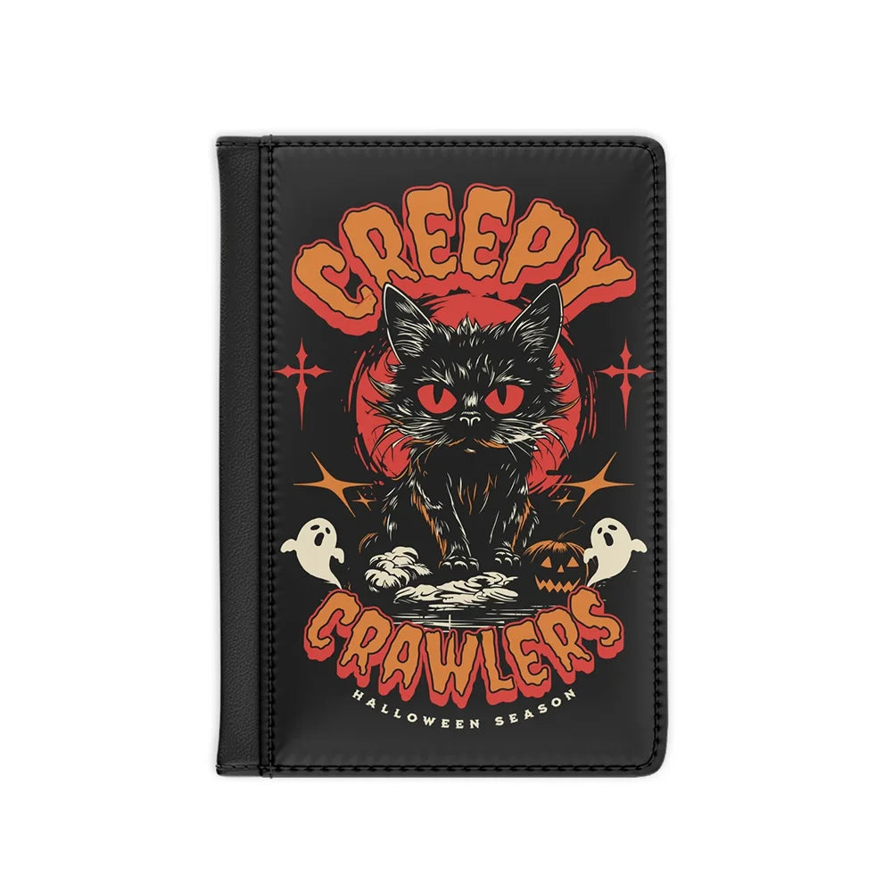 Spooky Halloween Passport Cover & Wallet | Gothic Travel Holder Passport Cover Wallet Peaceful Pleasures Health and Wellness Passport Holder 1pcs 14x10cm