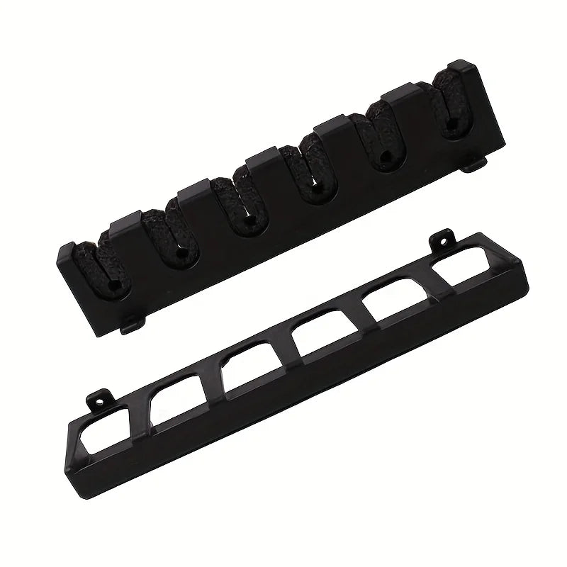 Easy-Install ABS Fishing Rod Wall Rack High-Density Foam Grip Storage for Garage Sports Equipment Rod Holders for Fishing Rods Peaceful Pleasures Health and Wellness