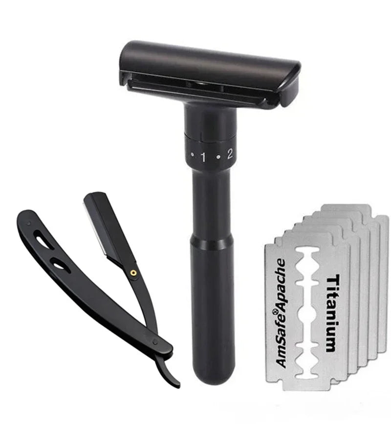 Adjustable Safety Razor – Stainless Steel Men's Shaving Tool
