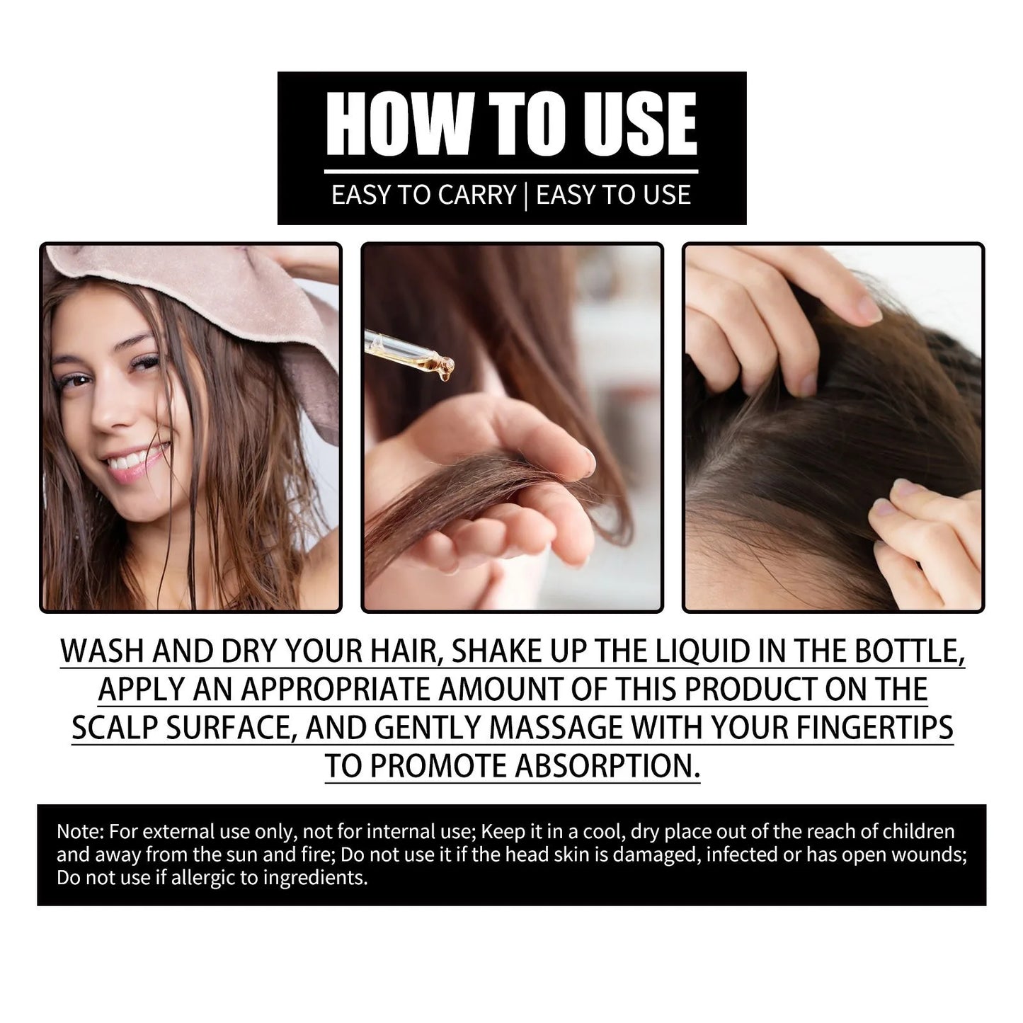 OUHOE Collagen B7 Vitamin Hair Oil | Moisturize & Prevent Hair Loss