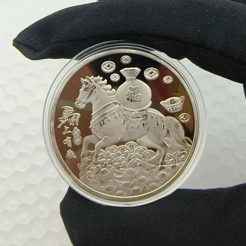2026 Chinese New Year Horse Lucky Coin | 40mm Metal Collectible
