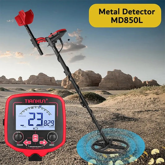 Metal Detector TX-850L Gold Metal Detector High Performance Underground Metal Detector Finder Treasure Hunter Gold Prospector Peaceful Pleasures Health and Wellness