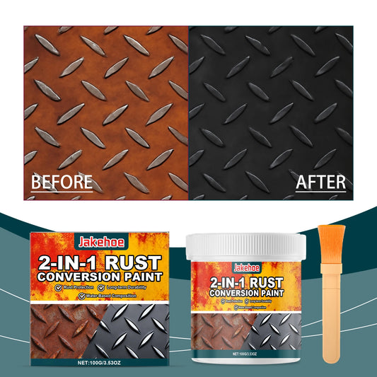 2-in-1 Rust Converter & Metal Primer Paint | Car & Marine Rust Converter Primer Peaceful Pleasures Health and Wellness 1PCS