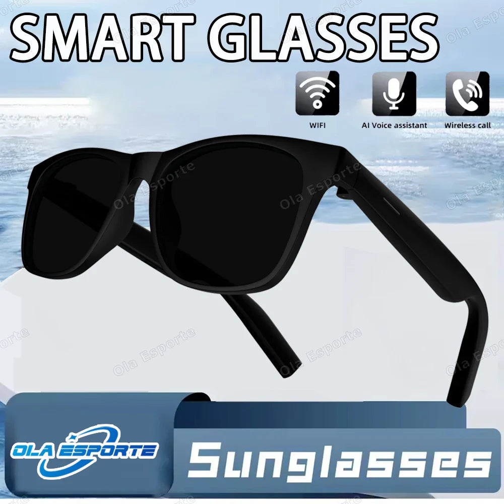 AI Smart Glasses Bluetooth 5.3 | UV Sunglasses & Voice Control