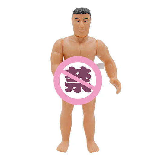 Funny Wind-Up Man Toy – Adult Bachelor Party Gag Gift Novelty Wind-Up Toy Peaceful Pleasures Health and Wellness Black Hair