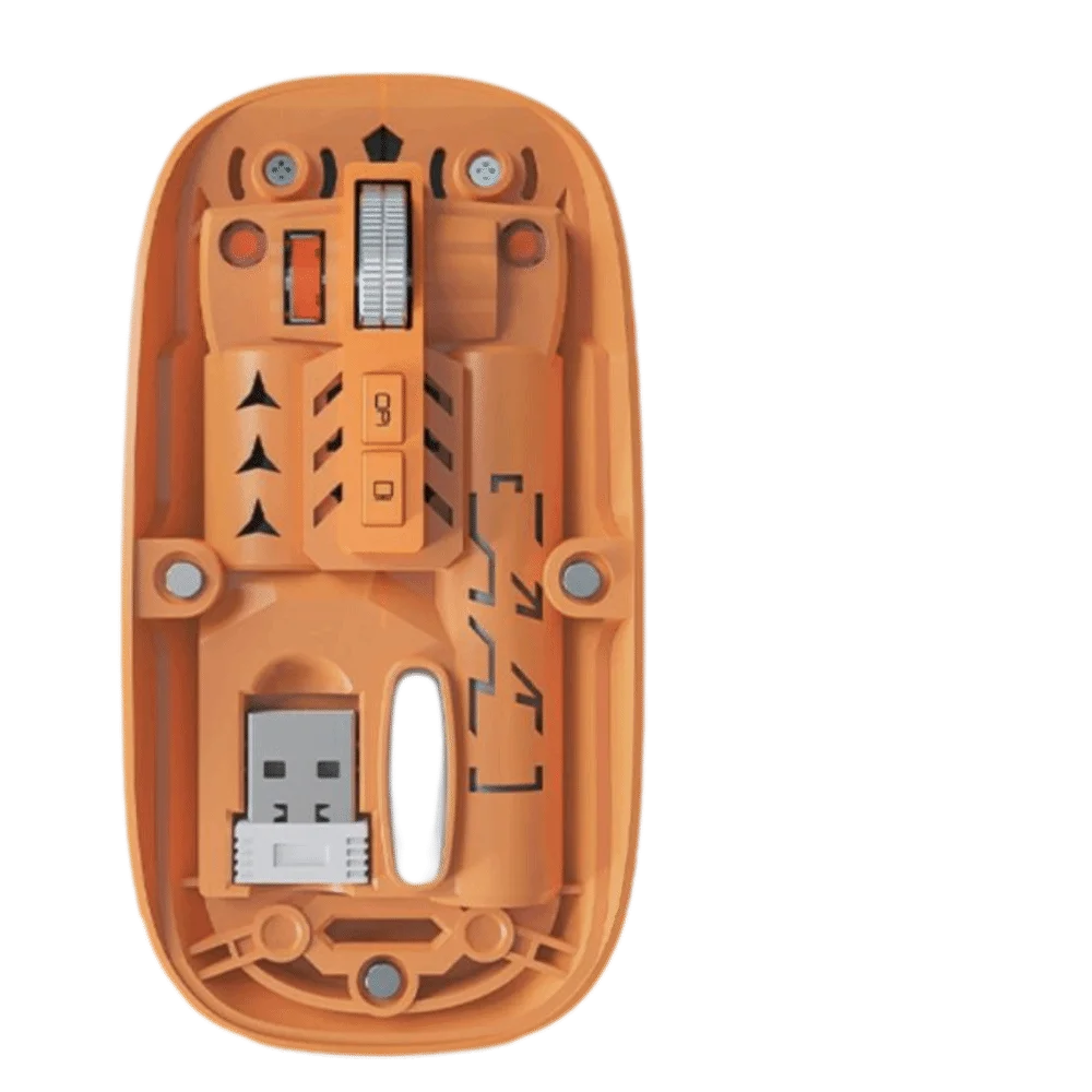 Silent Transparent Wireless Gaming Mouse | Type-C, 3-Mode