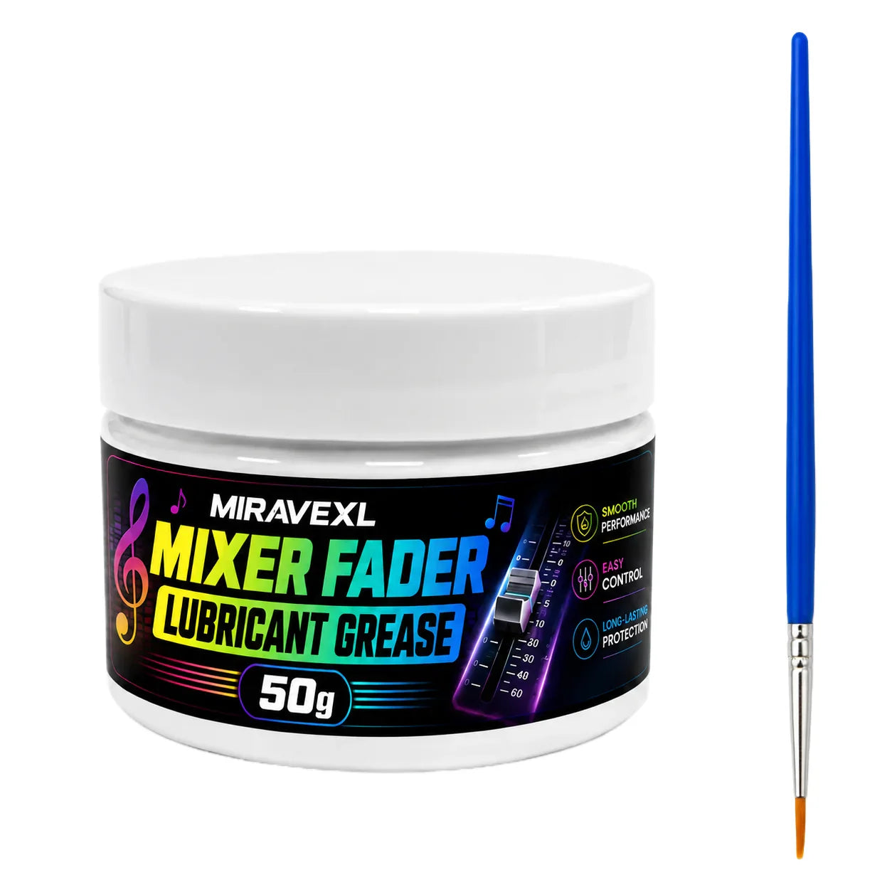 MIRAVEXL Mixer Fader Lubricant Grease 50g + Brush Kit