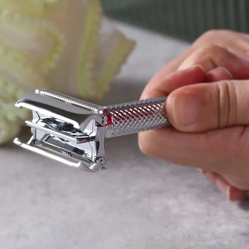 2026 Flash Sale！Yaqi Monarch Chrome Color Safety Razor With 0.90mm blade gap High Quality Valentine's Day Gift Peaceful Pleasures Health and Wellness
