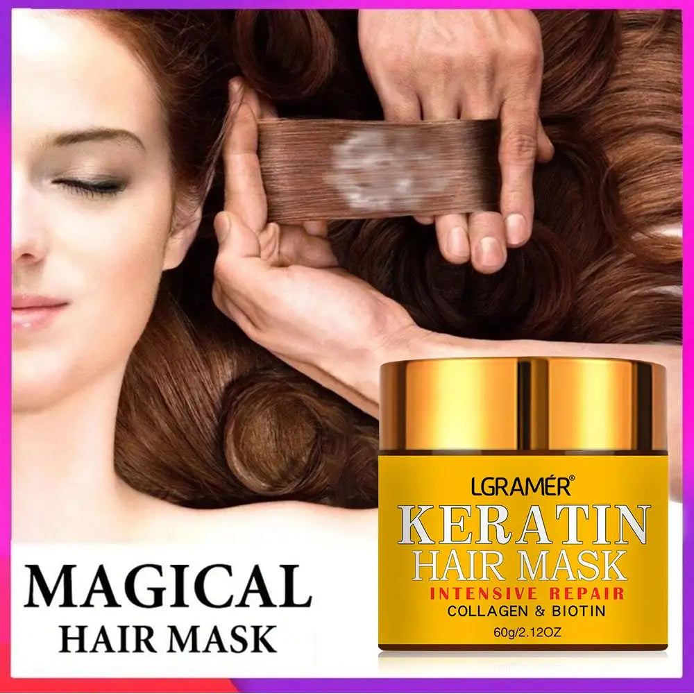 Biotin Collagen Keratin Hair Repair Mask & Treatment Peaceful Pleasures Health and Wellness