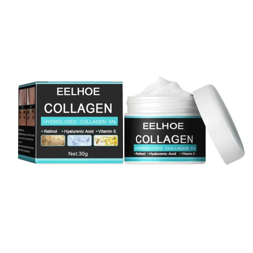 Men's Collagen Cream Lightens Wrinkles Face Cream Firming Moisturizing Hyaluronic Acid Brightening Cream Facial Skincare Peaceful Pleasures Health and Wellness