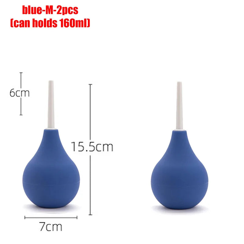 Anal Douche Bulb – 4 Sizes, Anti-Backflow Personal Hygiene Cleansing