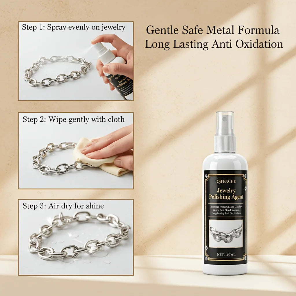 Jewelry Polishing Spray – Tarnish Remover for Gold & Silver