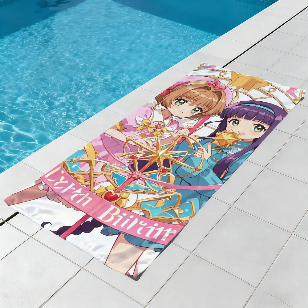 Cardcaptor Sakura Anime Quick-Dry Beach Towel | Soft & Absorbent Anime Beach Towel Peaceful Pleasures Health and Wellness