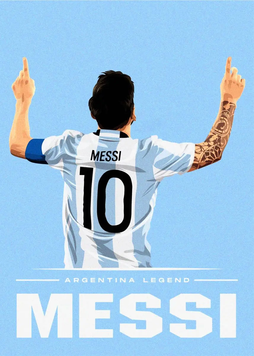 Soccer Football Star Canvas Wall Art Poster | Home Decor