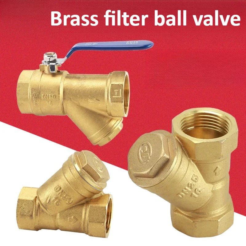 Brass Y-Strainer Filter BSP Thread DN8–DN50 | Water Filter Valve
