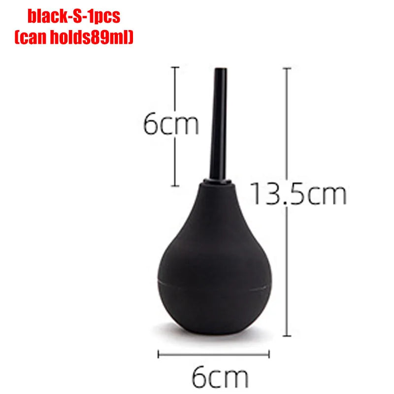 Anal Douche Bulb – 4 Sizes, Anti-Backflow Personal Hygiene Cleansing