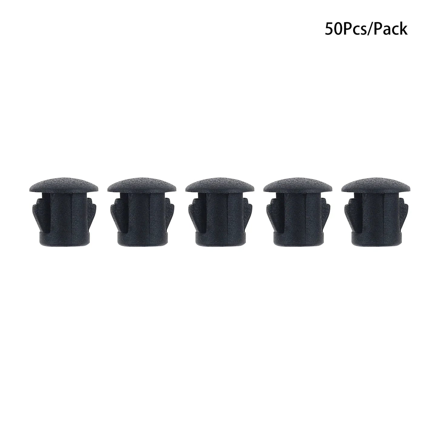 50Pcs Plastic Blanking End Caps Hole Plugs 5mm–32mm Black/White