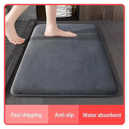 Super Absorbent Floor Mat Super Absorbent Bath Mat Super Anti Slip Coral Velvet Bathroom Floor Mat Door Mat Bathroom No Slip Mat Peaceful Pleasures Health and Wellness